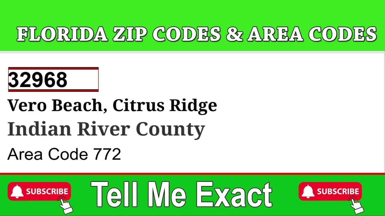 Citrus Ridge, Vero Beach ZIP Code and Area Code