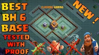 Best Builder Hall 6 Base Layout With Replay Proof Bh6 Anti All Troops Base Clash Of Clans