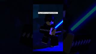 Dog_nerd12 vs SuperheroMyles1 #video #viral #roblox #rblx #animation #lightsaber #lightsaberduel