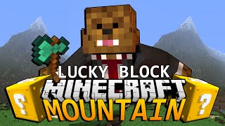 Minecraft Lucky Block Mod MOUNTAIN PVP Minigame w/ The Pack | JeromeASF
