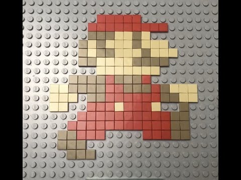 Lego Pixel Art | Super Mario Bros. (Time Lapse Speed Build)