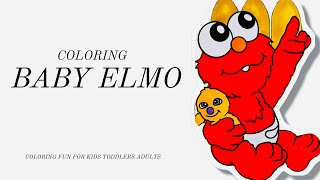 ELMO Coloring Page Fun Easy Trending and Viral Coloring for Kids