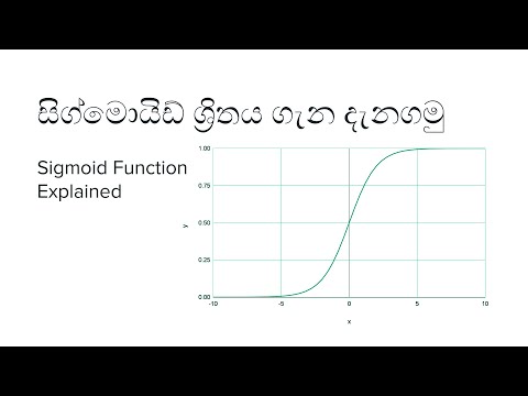 Sigmoid Function | Sinhala | ML Glossary | Gayal Dassanayake