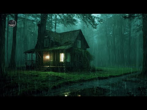 Soft sounds of rain and storms⛈️Night rain noise to sleep Calm thunder💤