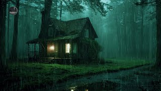 Soft sounds of rain and storms⛈️Night rain noise to sleep Calm thunder💤 screenshot 5