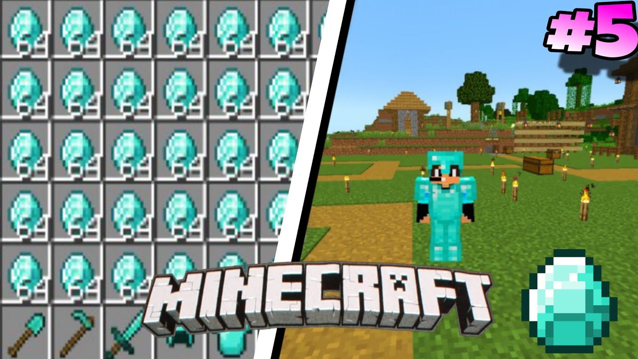 I made full Diamond Armour in MINECRAFT SURVIVAL 🔥in Hindi 1.21 | Ep 5 ...