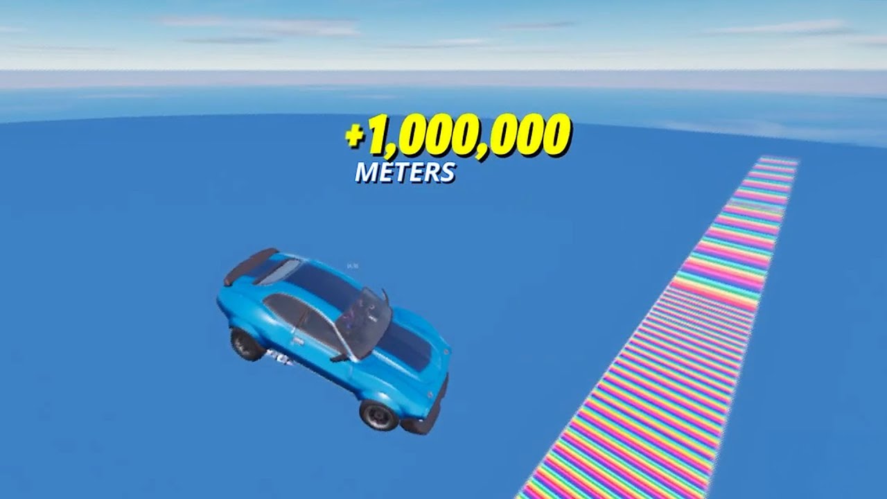 1 Million Meters in Xtreme Ramp Jump #Fortnite