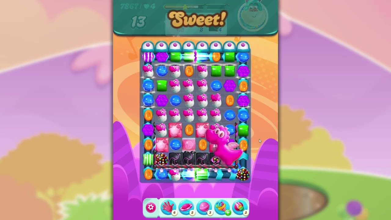 Candy Crush Saga Level 7867 - YouTube