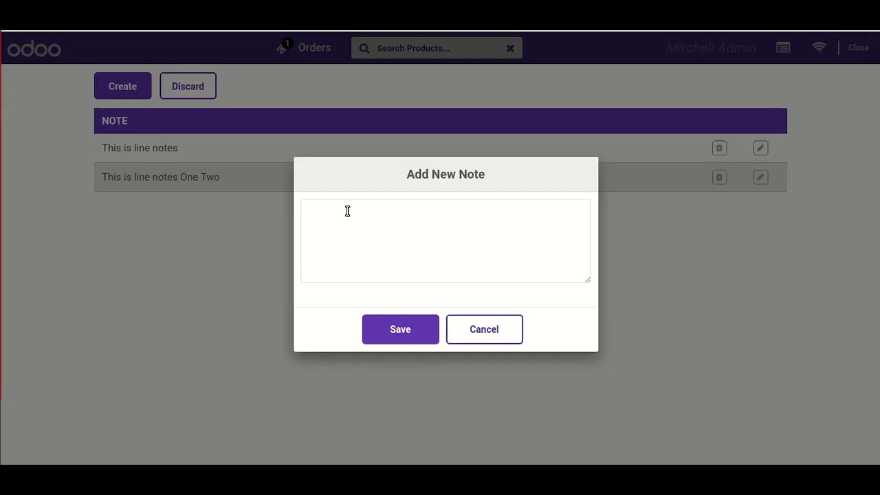 CBMS ODOO POS    How to add Notes on POS Order