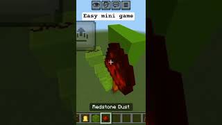 Easy mini game in Minecraft #minecraft #shortvideo