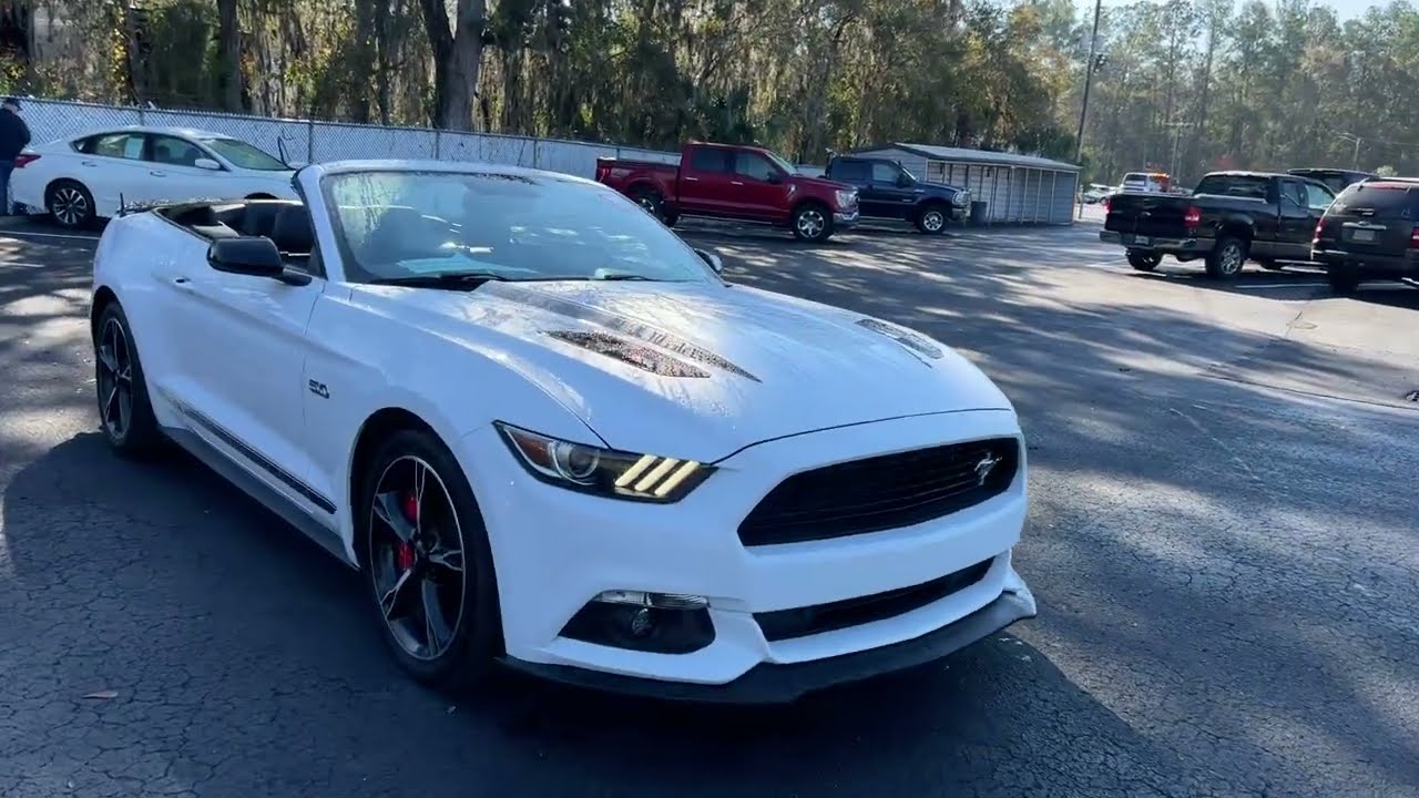 2016 Ford Mustang GT Premium Convertible California Special White