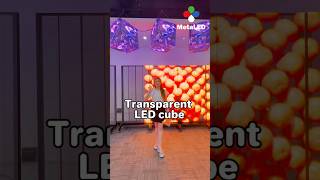 Transparent LED Cube #retailstore #Branding #ledadvertising