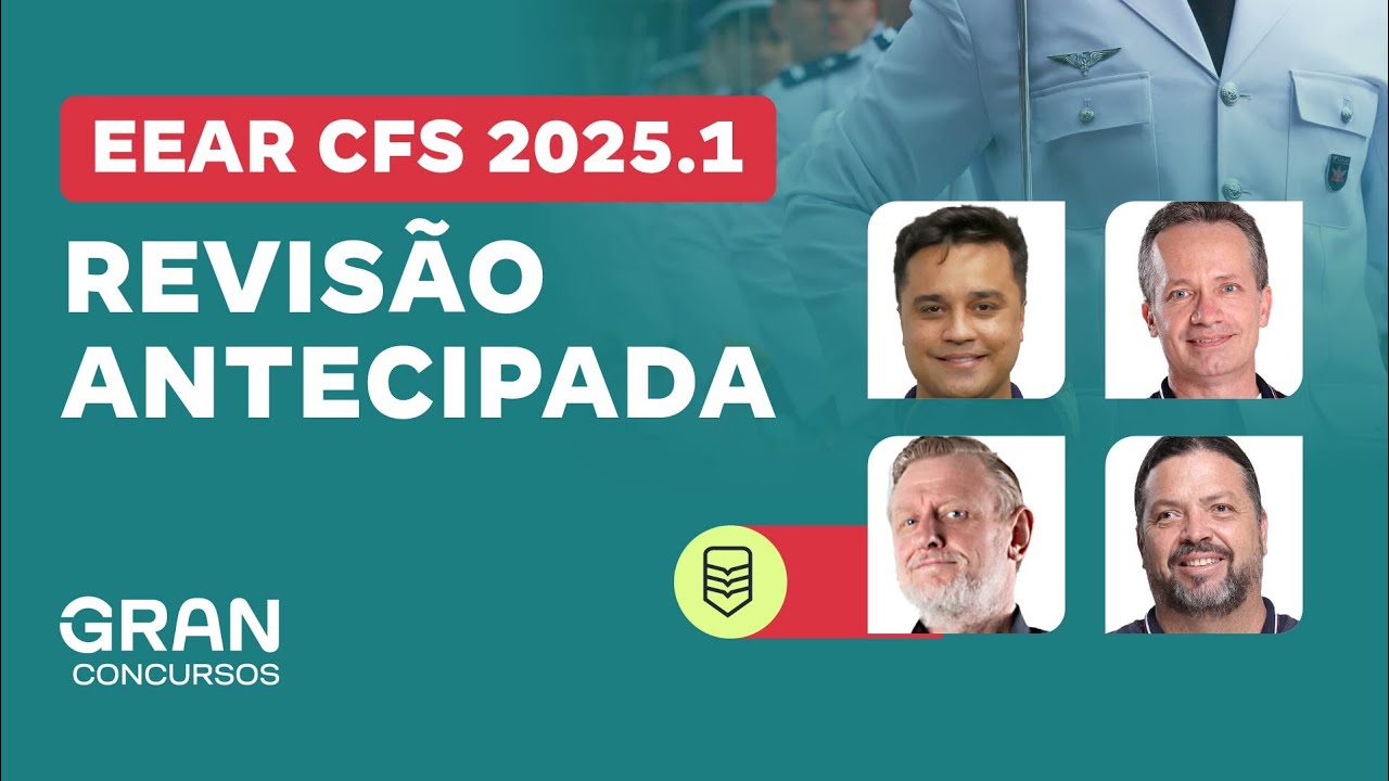 Concurso EEAR CFS 2025.1 Revisão Antecipada YouTube