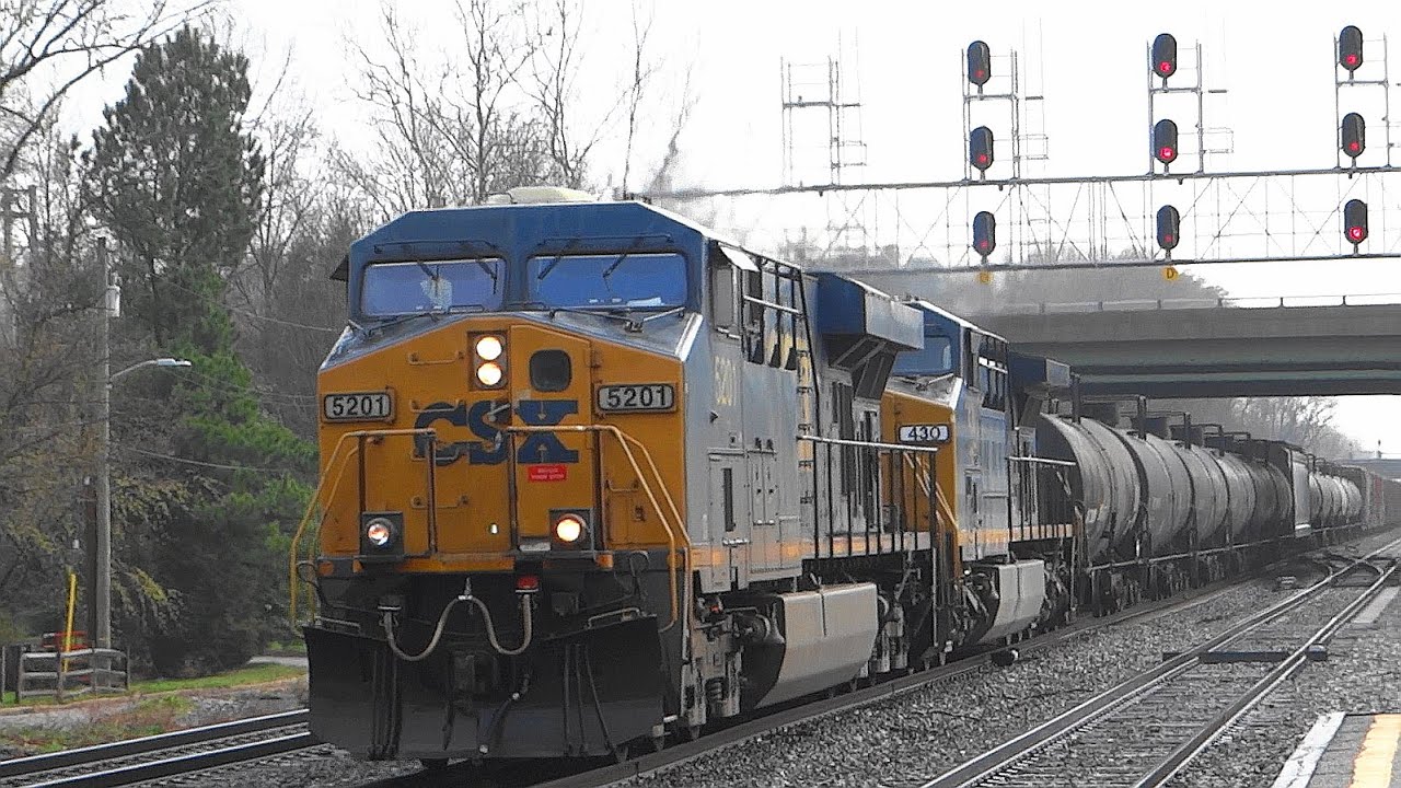 CSX Q301 With Elephant Style Locomotives - YouTube