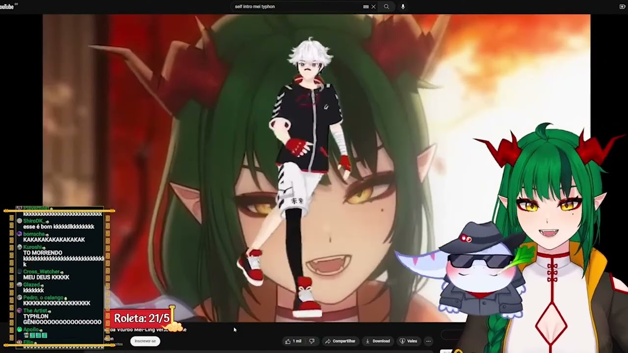 Vtuber Dragão reage ao seu Self Intro e quase Infarta de tanto rir