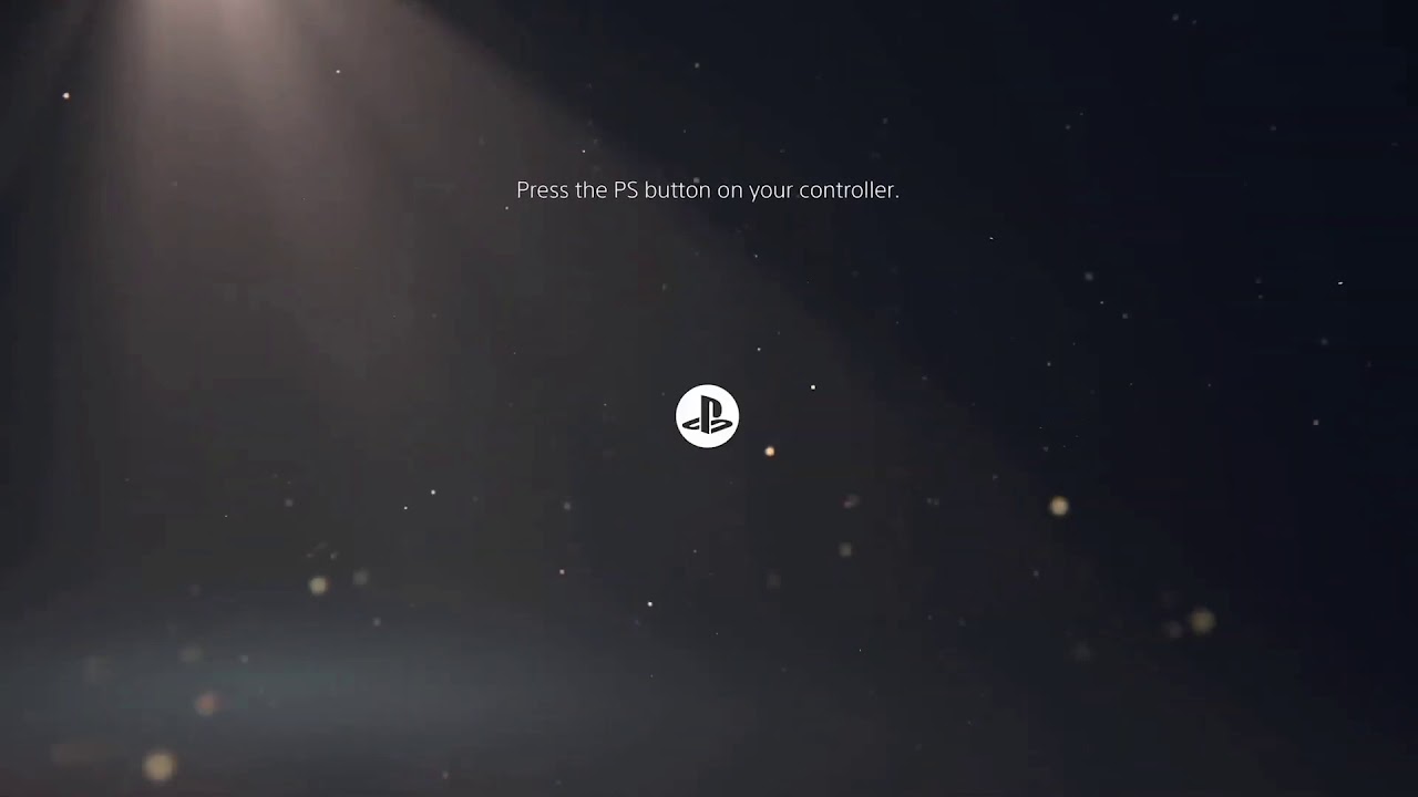 PS5 Welcome screen & Menu UI