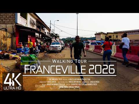 【4K 60fps】🇬🇦 VIRTUAL WALKING TOUR: 🚶 «Franceville - Gabon 2026» 🎧 ORIGINAL SOUNDS 🚫 NO COMMENT 📺ASMR