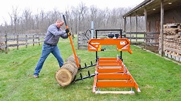 Loading Ramps for LX25 and LX55 Portable Sawmills in Action | Wood-Mizer
