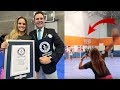 MY FIRST GUINNESS WORLD RECORD!! *Football Trick Shot*