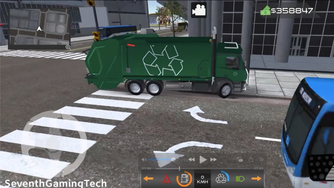 City Green Garbage Truck Style 🚛♻️ Garbage Truck Recycling Simulator Gameplay (iOS) FHD