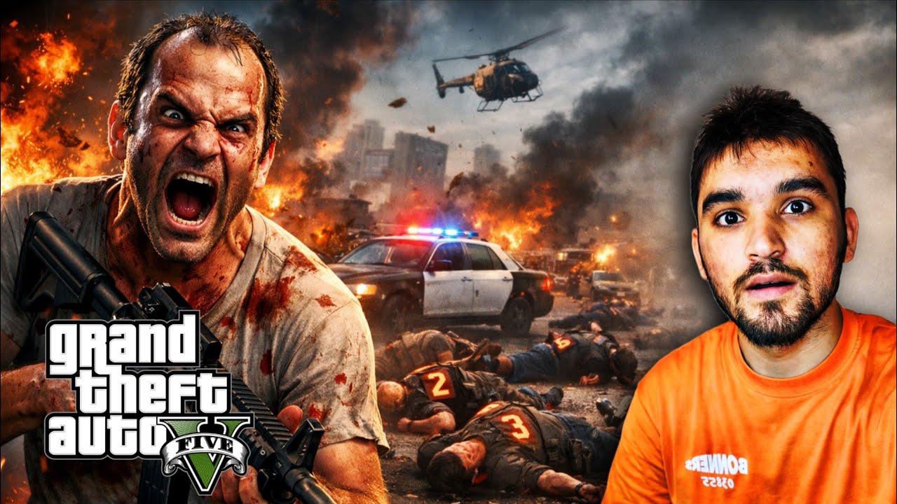 TREVOR'S INSANE RAMPAGE MODE! GTA 5 Chaos & Destruction