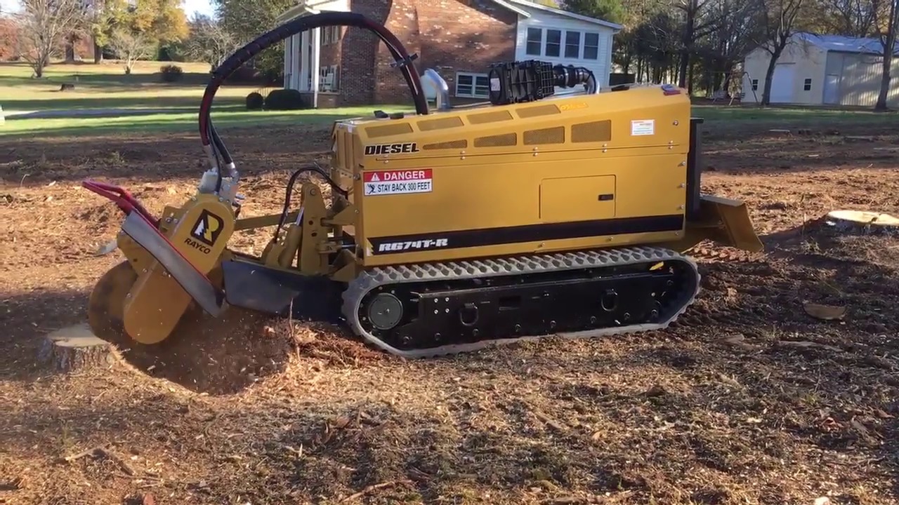 Rayco RG74TR Track Stump Grinder YouTube