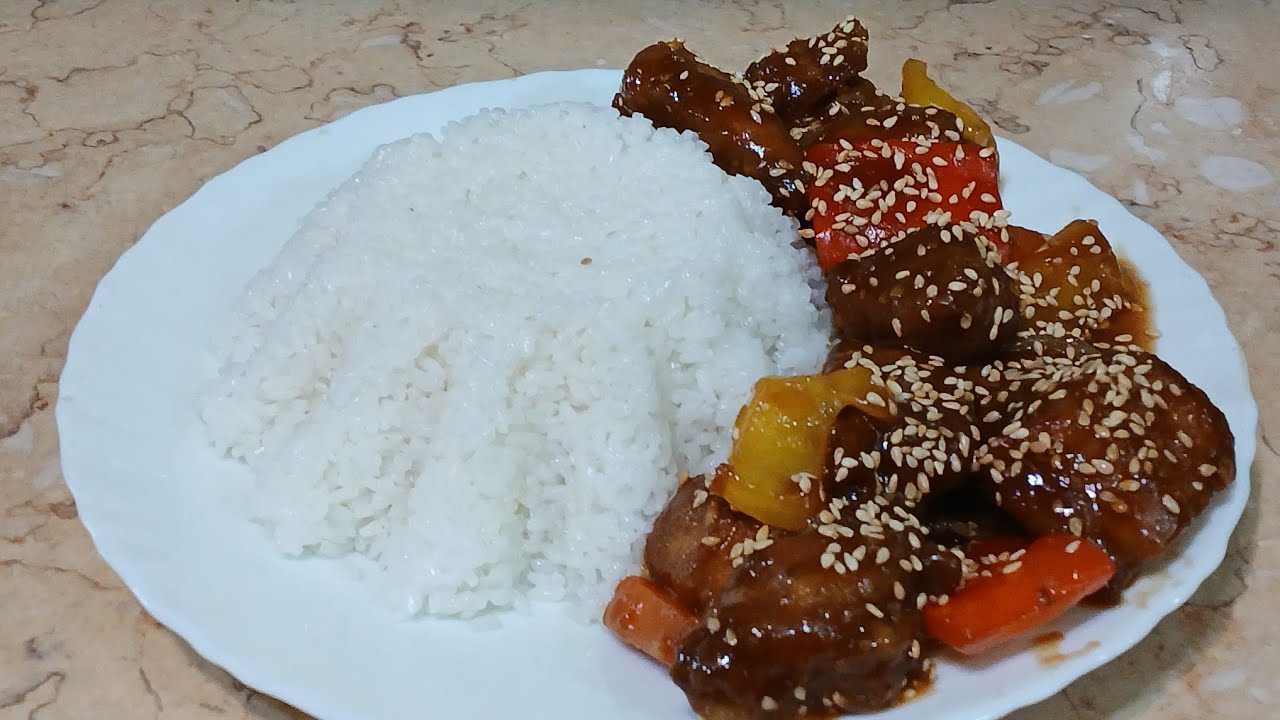 بطريقة  سهله وسريعه عملنا الفراخ الصينيه  سويد  اند ساور