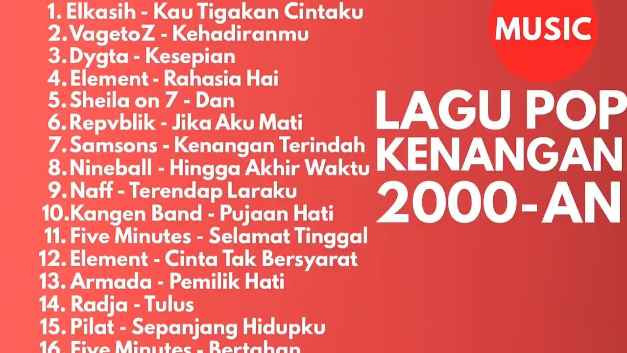 Nostalgia lagu-lagu Melow jaman SMA