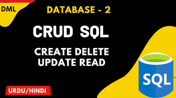 Create ,Update,Delete ,Select ,insert commands (DML) CRUD in SQL Urdu/Hindi || Jawad Aslam