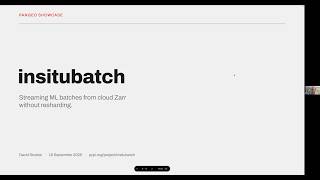 insitubatch: Streaming ML Batches from Cloud Zarr Without Resharding