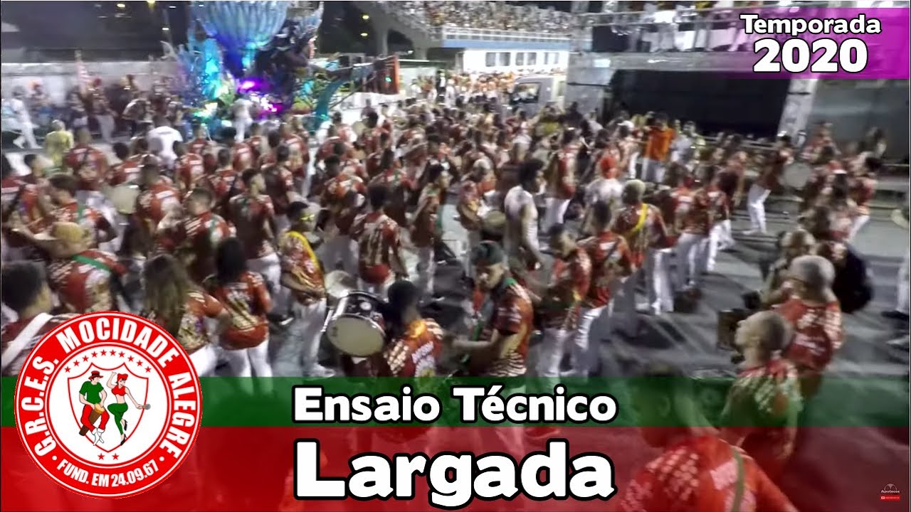 Mocidade Alegre 2020 -  Largada - Bateria no ensaio técnico - 