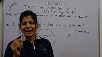 solving exercise 4.6 part 2 class 6 math chapter Basic geometrical ideas