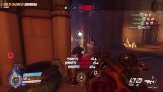 Overwatch - Junkrat quintuple kill