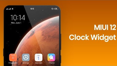 MIUI 12 Clock Widget on any Android