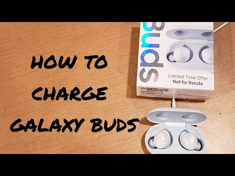 How to charge Galaxy buds