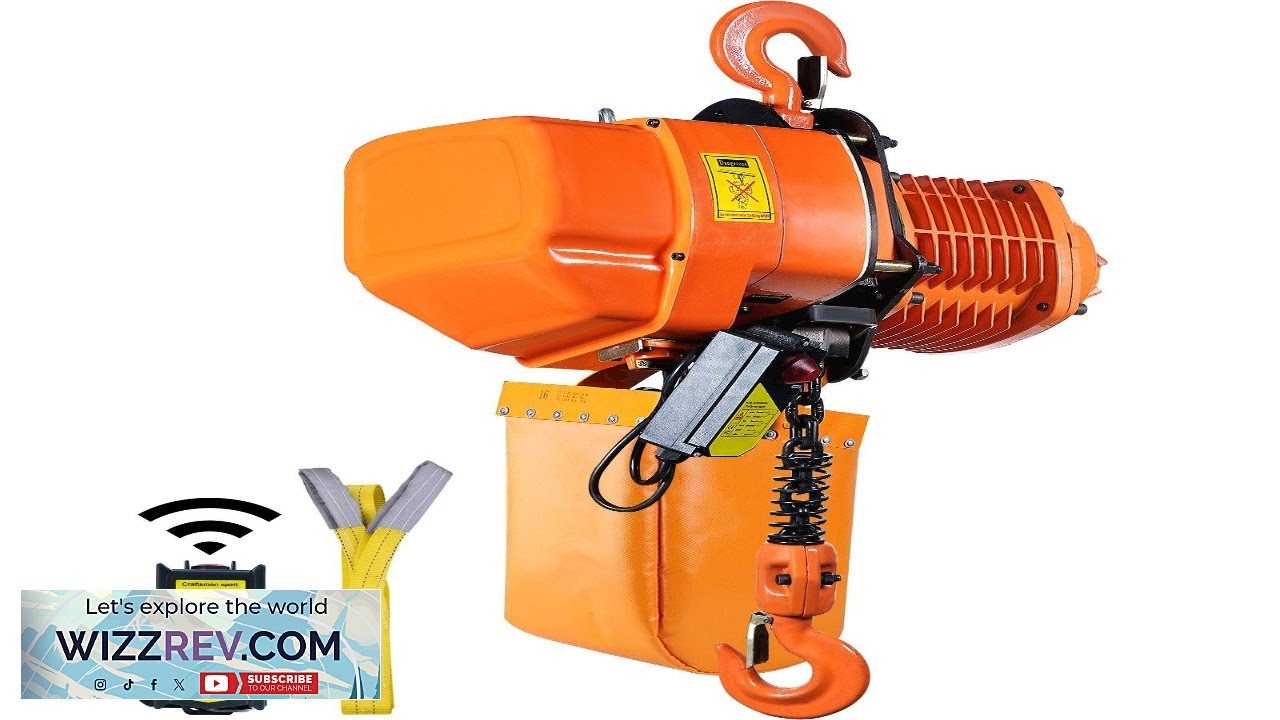 VEVOR 2 Ton Wireless Electric Chain Hoist 4400 LBS Capacity with 20 Review