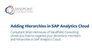 Adding Hierarchies in SAP Analytics Cloud