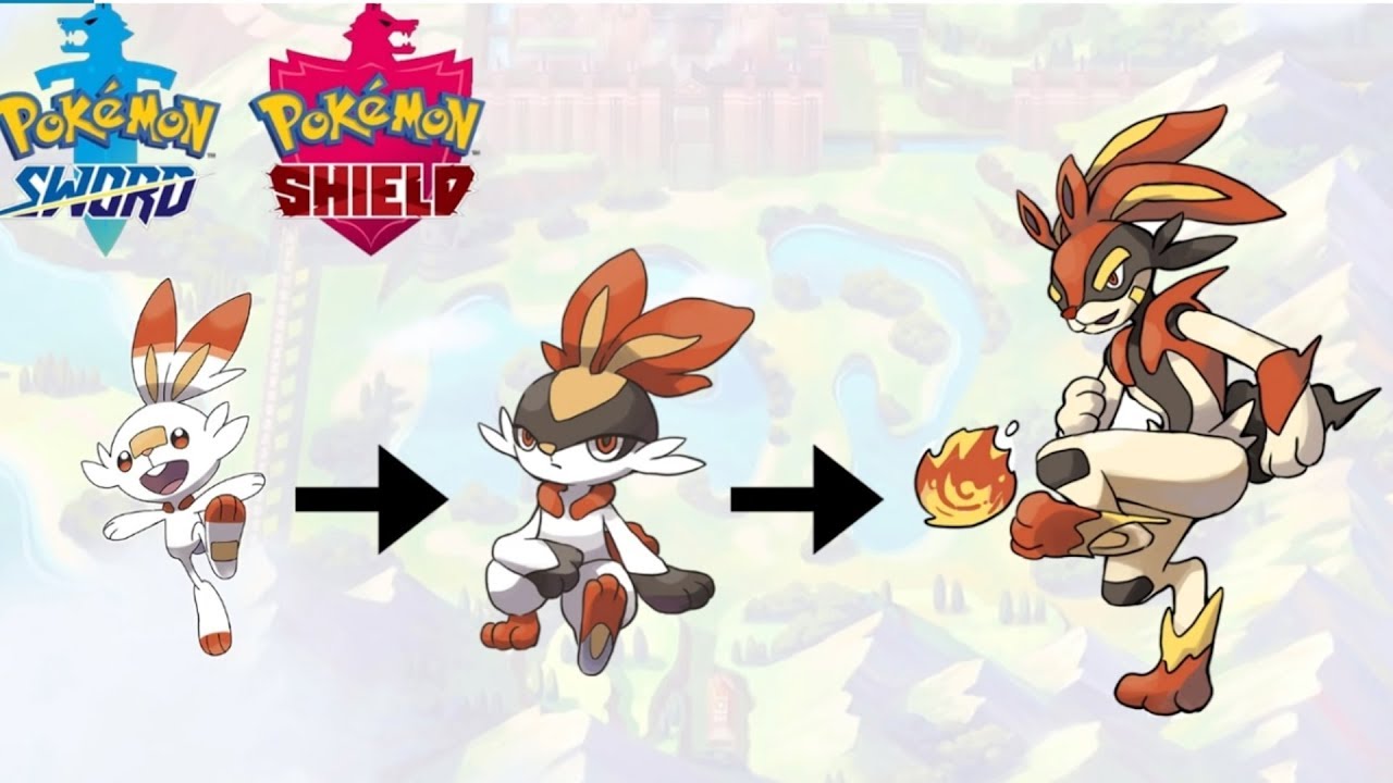 Evoluciones pokemon sword and shield