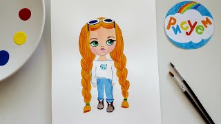 Speed Drawing Blythe Doll || Как нарисовать куклу Блайз!