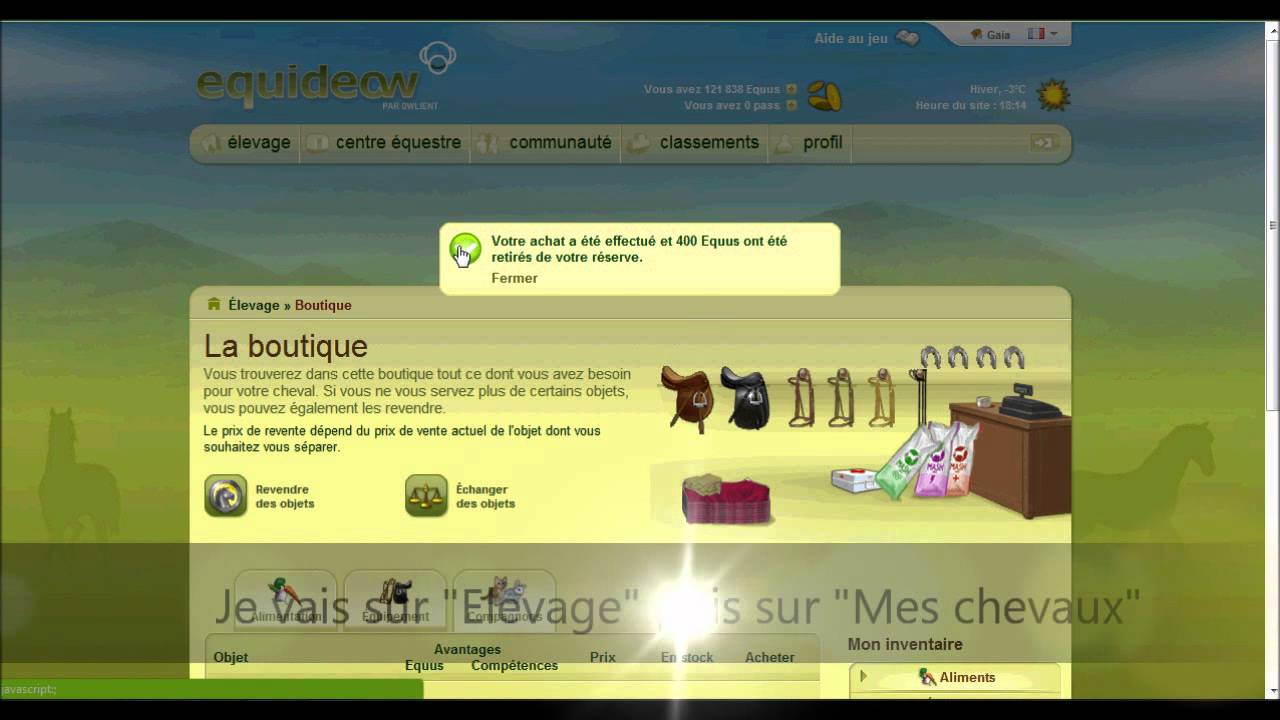 Mettre un familier sur un cheval - Aide Equideow - YouTube