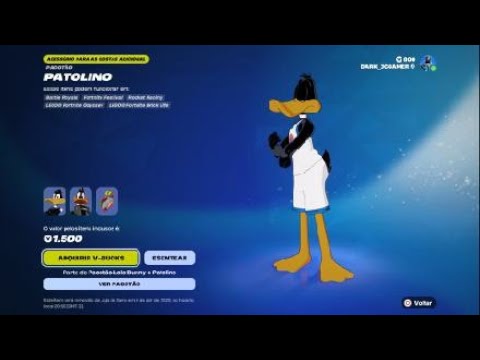 TRAJE PATOLINO #brunozynnn #dark_jcgameroficial#lojadodiafortnite #dark_jcgamer #fortnite #skins