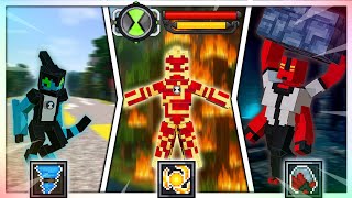 ATUALIZANDO a ADDON de BEN 10 no MINECRAFT BEDROCK! - (HABILIDADES!)