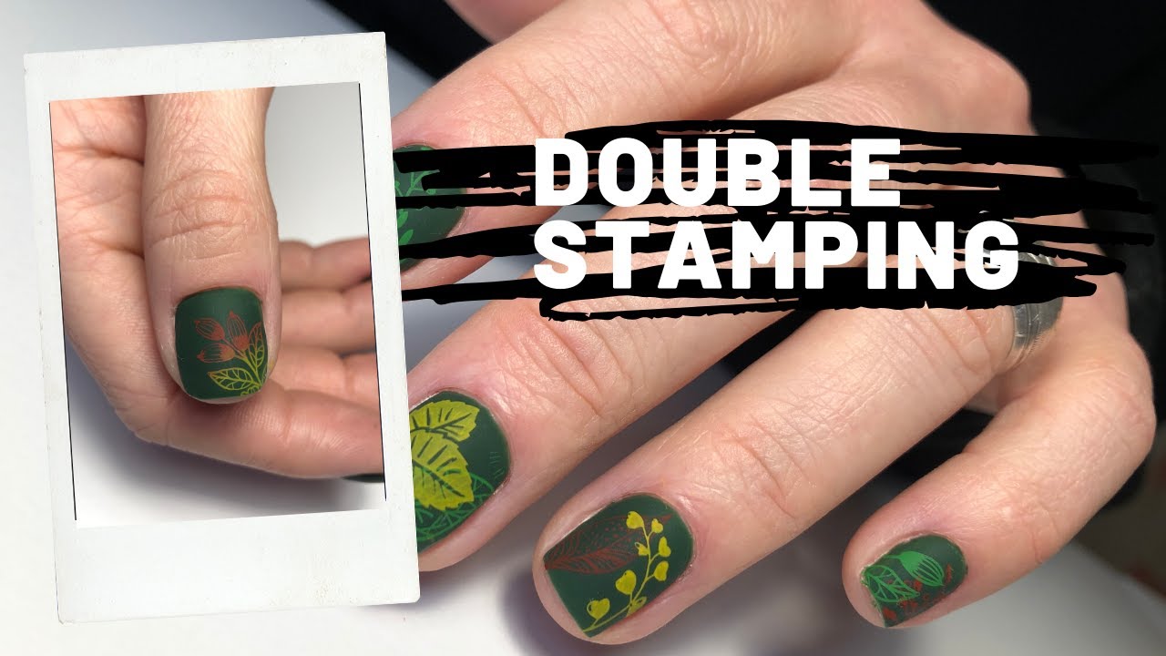 Двойной стемпинг | Матовый маникюр | Весенний дизайн | Double stamping | Nails matte | Spring nails