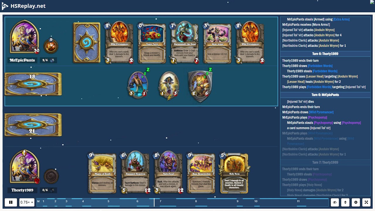 ProGaming - Hearthstone, Combo Priest(5) vs Quest Resurrect Priest(5) by MrEpicPants and Thorty19...