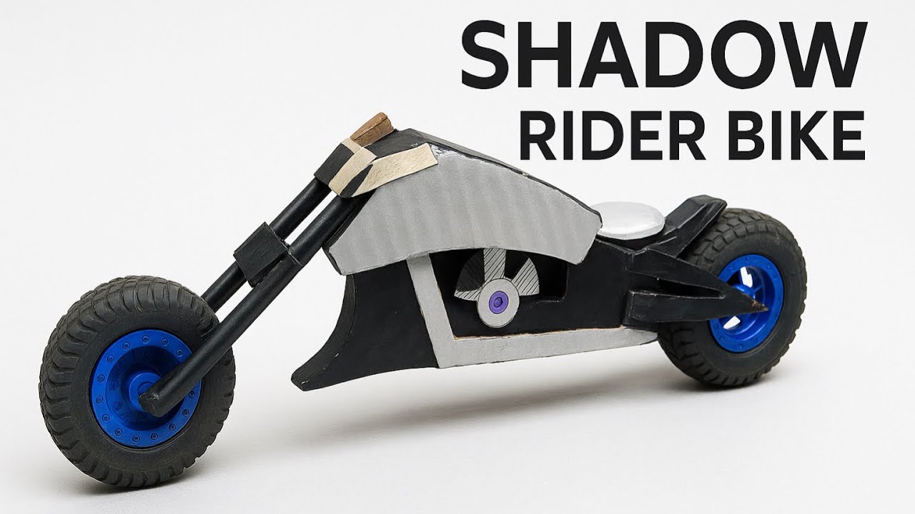 Cardboard A Rider DIY Shadow Rider Bike Using Only Cardboard! 🛠️ - YouTube