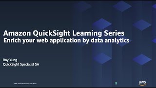 Build metrics for your web application using QuickSight: 2023 Amazon QuickSight Learning Series