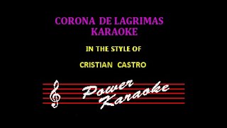 CORONA DE LAGRIMAS KARAOKE CRISTIAN CASTRO