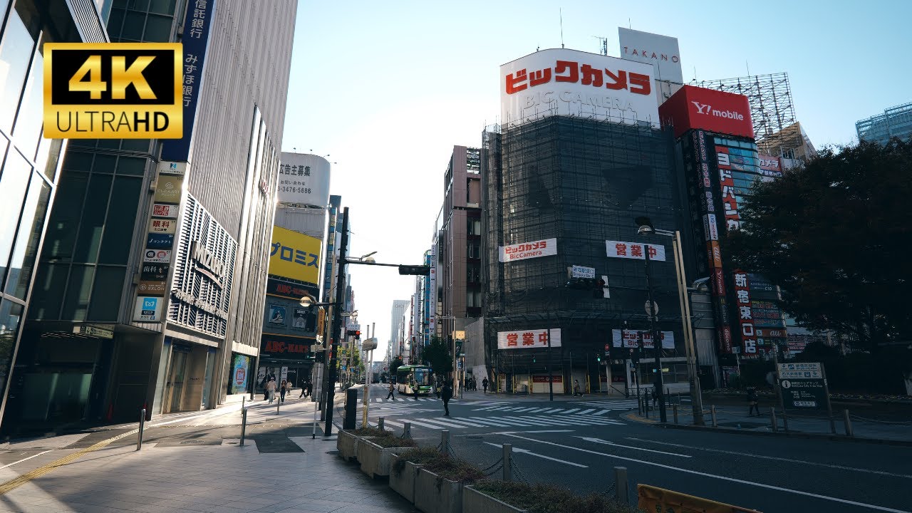 【新宿】昼の街歩き / Shinjuku Tokyo Japan Daytime Walk 4K