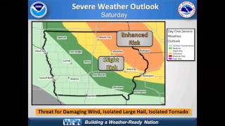 Enhanced Risk of Severe Thunderstorms over Northeast Iowa Sunday Night