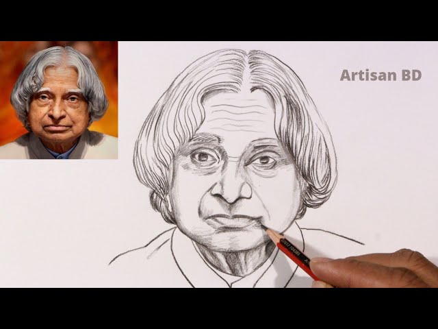 HOW to draw # Dr apj Abdul Kadir with best teacher #dr apj Abdul kalam  status | By Pankaj sketch artFacebook